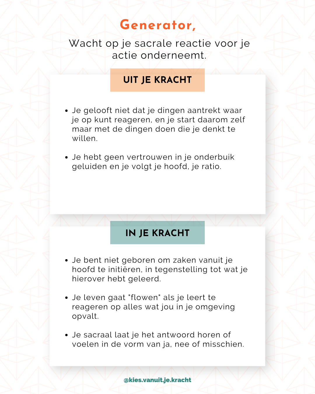 Stap 5 - Generator - Start met HD