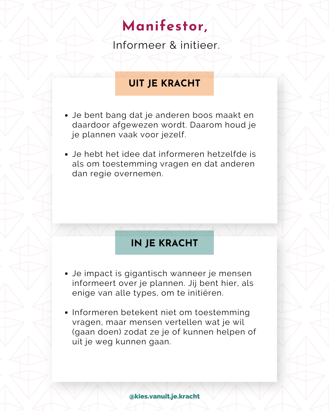 Stap 5 - Manifestor - Start met HD