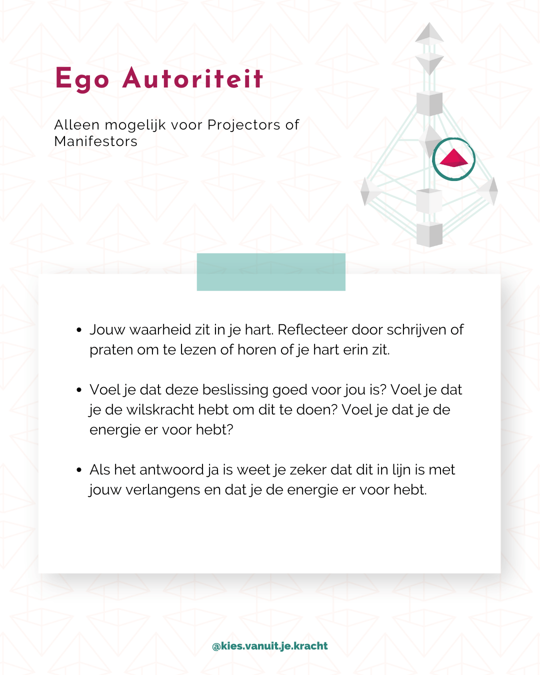 Stap 6 - Ego Autoriteit - Start met HD