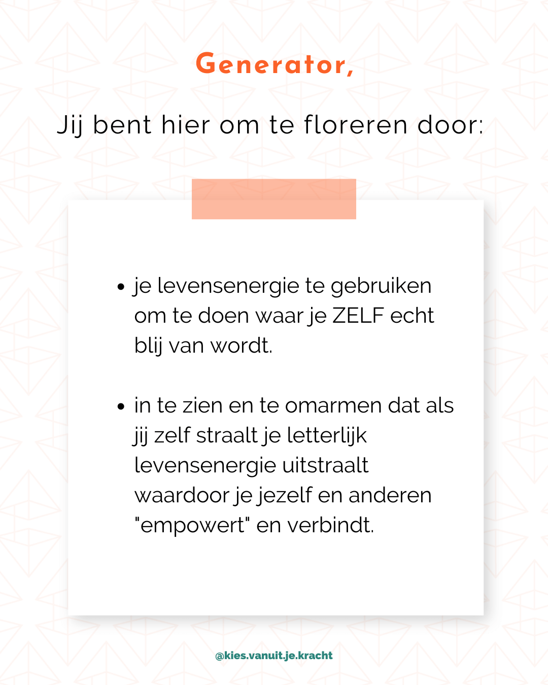 Start met HD - stap 2 - Generator