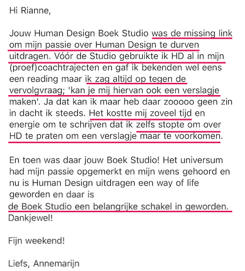 Human Design Boek Studio - Annemarijn